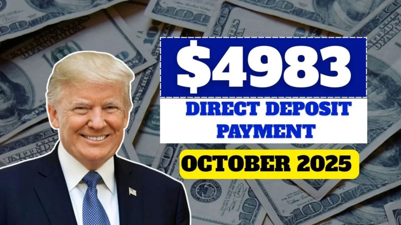 US $4983 Direct Deposit in October 2025 For Everyone